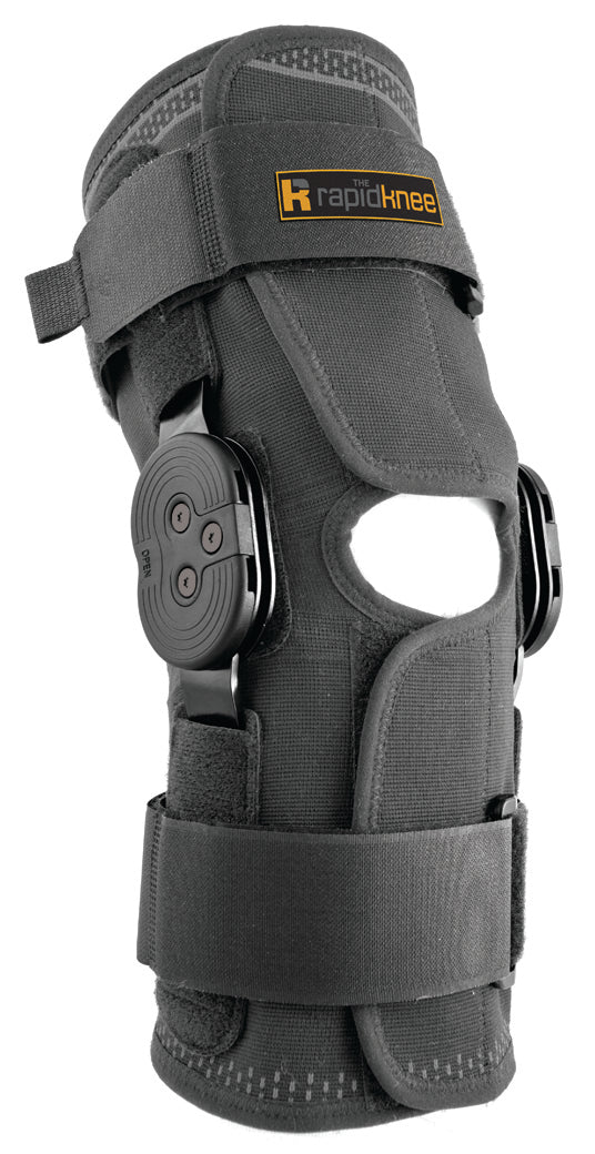 Wrap-on Knee Brace with Extension and Flexion Hinge