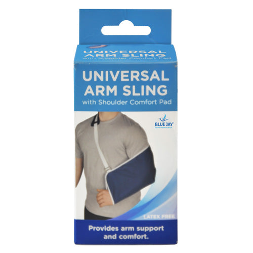 Blue Jay Universal Arm Sling with Shoulder Comfort Pad-Blue