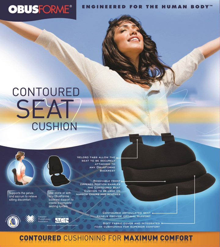 Obus Contoured Seat Cushion (Bagged)