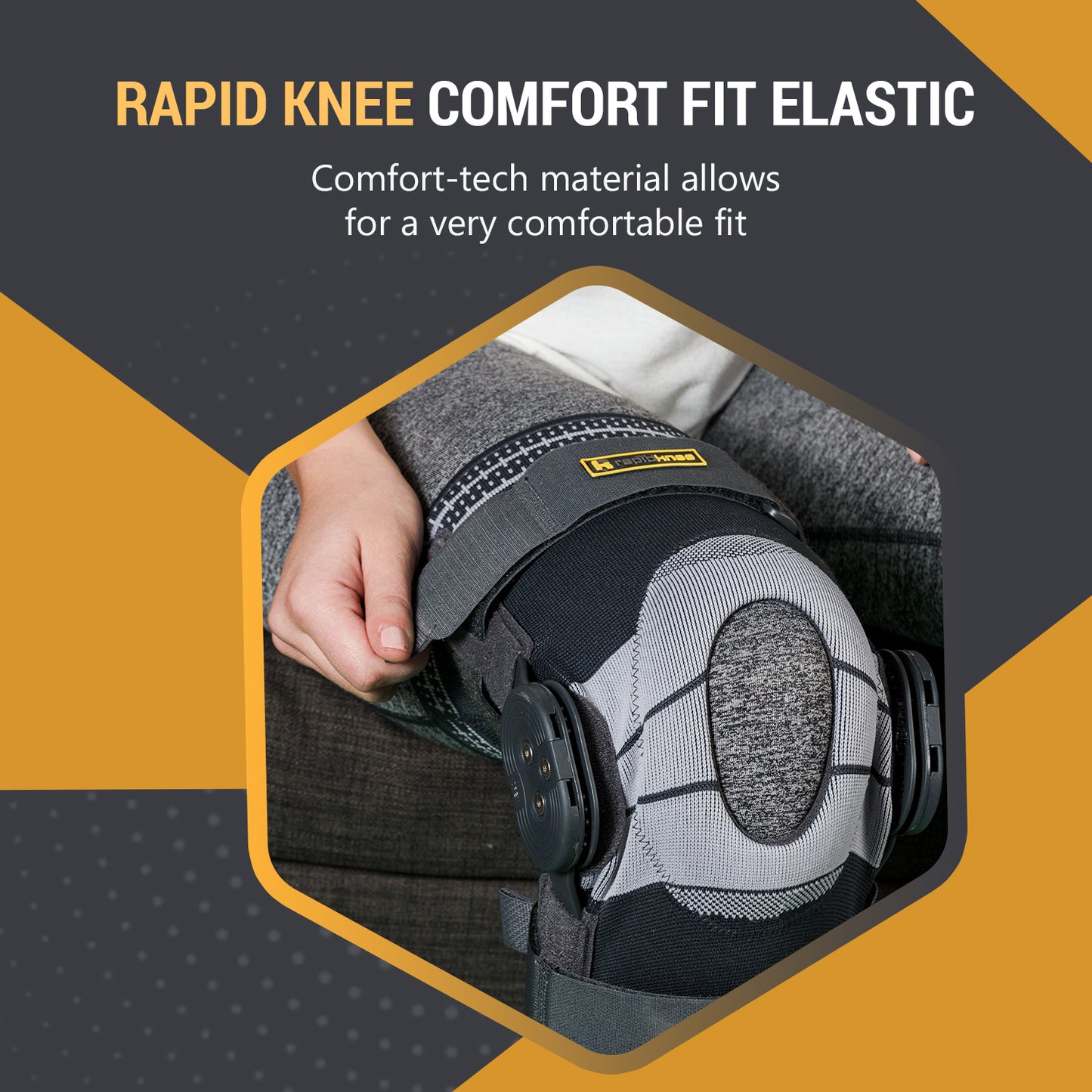 Rapid Knee (slip-on Knee Brace with comfort fit elastic)